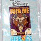 Disney Heroes vs. Villains Recruitment Poster Series Pin Beast Limited Edition 2000