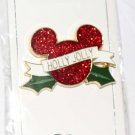 Disney Holly Jolly Mickey Icon Glitter Pin