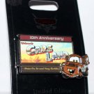 Disneyland Resort Cars Land 10th Anniversary Pin Mater at Entrance Billboard Limited Edition 3000 Disneyland Resort Cars Land 10th Anniversary Pin Mater at Entrance Billboard Limited Edition 3000