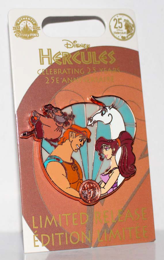 Disney Hercules 25th Anniversary Pin Megara Phil Pegasus Limited Release 5377