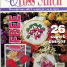 U.K. Needlework's Cross Stitch Magazine June 1994 - 26 Designs Plus Free Skein of Floss