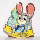 Walt Disney World One Family Personality Pin Judy Hopps Optimistic Limited Edition 300 Walt Disney World One Family Personality Pin Judy Hopps Optimistic Limited Edition 300