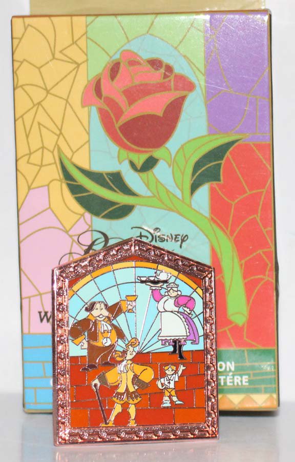 Disney Beauty and the Beast Windows of Love Mystery Pin Human Enchanted ...