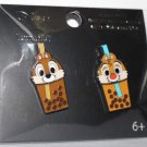 Loungefly Disney Chip and Dale Boba Tea 2-Pin Set Loungefly Disney Chip and Dale Boba Tea 2-Pin Set