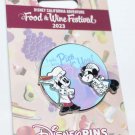 Disney California Adventure Park Food & Wine Festival 2023 Pin Mickey and Minnie Ltd Edition 3000