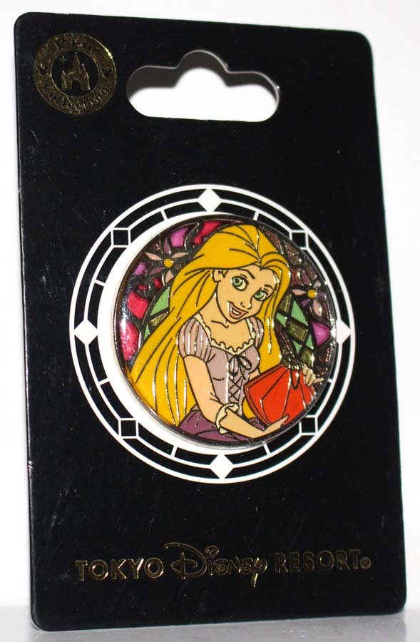Tokyo Disney Resort Tangled's Rapunzel Stained Glass Pin