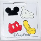 Disney Parks Mickey Mouse Icons 4-Pin Set