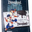 Disneyland Resort Ticket to Tour Chip and Dale at the Monorail Pin Limited Edition 3000