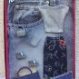 Mattel Barbie Fashion Avenue Denim Fashion Silver Top and Accessories 2001 NRFB