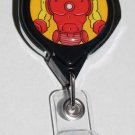 Disney Employee Center Retractable ID Card Clip with Carabiner Clasp Marvel Iron Man