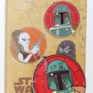 Disney Star Wars Bounty Hunters Mystery Pin Set Boba Fett Limited Release