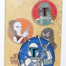 Disney Star Wars Bounty Hunters Mystery Pin Set Jango Fett Limited Release