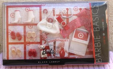 Mattel Barbie Basics Black Label Look No. 01 Collection Red Shoes, Accessories 2010 Factory Sealed