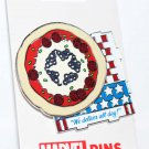 Disney Marvel Avengers Captain America Shield Pizza Pin We Deliver All Day Limited Release