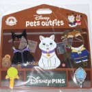 Disney Pets Outfits Pin Set White Cat Plus 2 Outfits and 2 Accessories Sealed