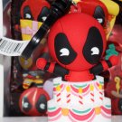 Disney Marvel Deadpool Figural Bag Clip Popping Out of Cake Disney Marvel Deadpool Figural Bag Clip Popping Out of Cake