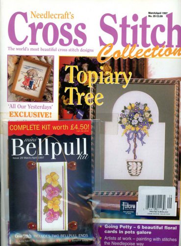 U.K. Needlecraft's Cross Stitch Collection Magazine #29 March-April 1997 - 15 Designs + Free Kit