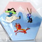 Disney Store Mulan Flair Set of Three Pins Disney Store Mulan Flair Set of Three Pins