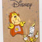 Disney Beauty and the Beast Cogsworth and Lumiere 2-Pin Set BoxLunch Exclusive