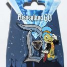 Disneyland 60th Anniversary Diamond D Pin of the Month Jiminy Cricket Limited Edition 3000