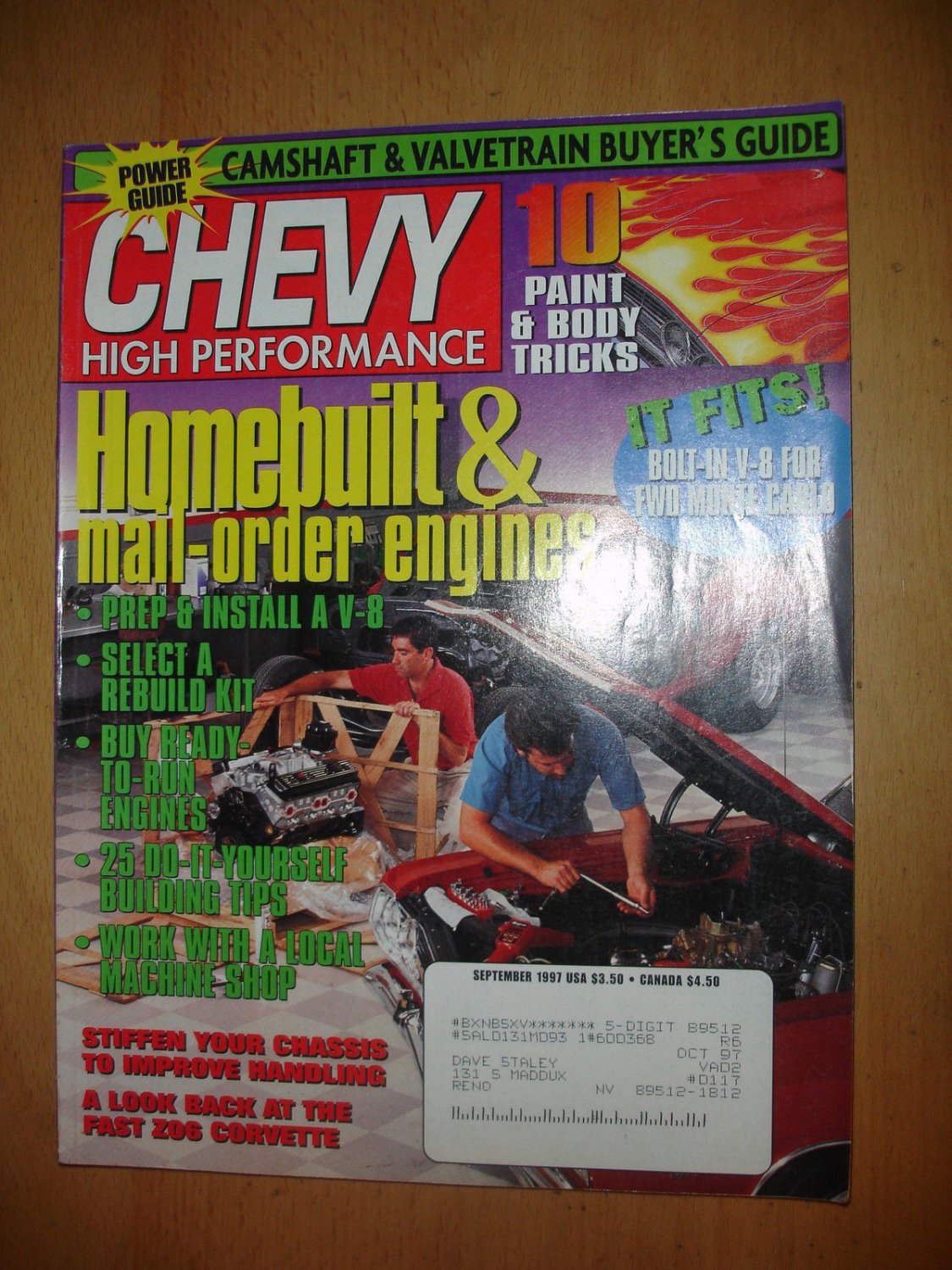 Chevy High Performance Magazine September 1997