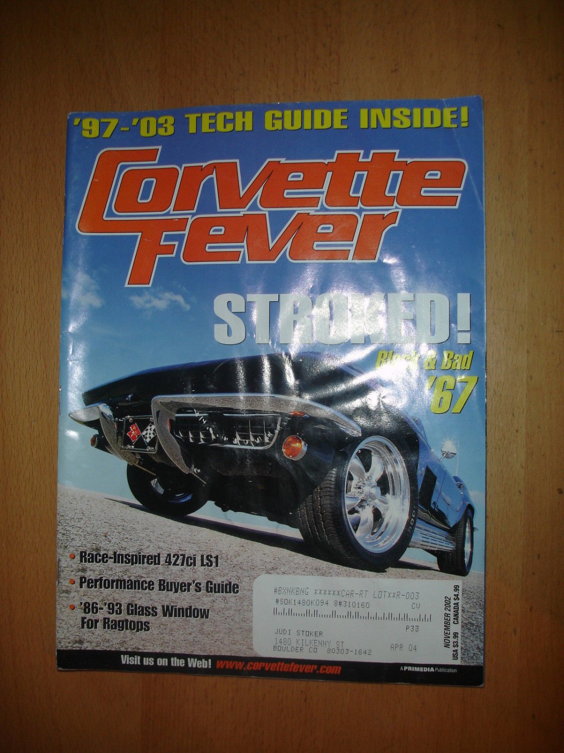 Corvette Fever November 2002