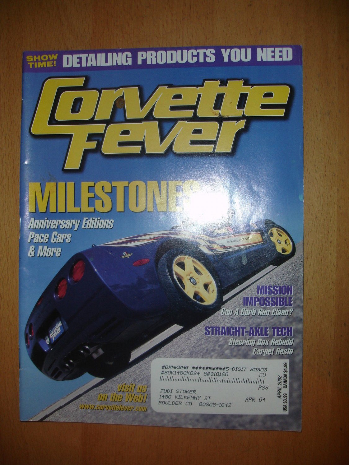 Corvette Fever April 2002