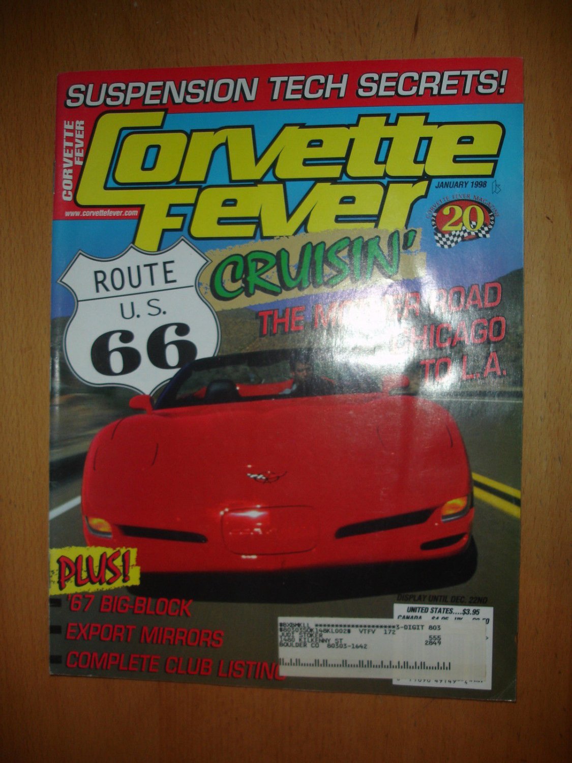 Corvette Fever January 1998