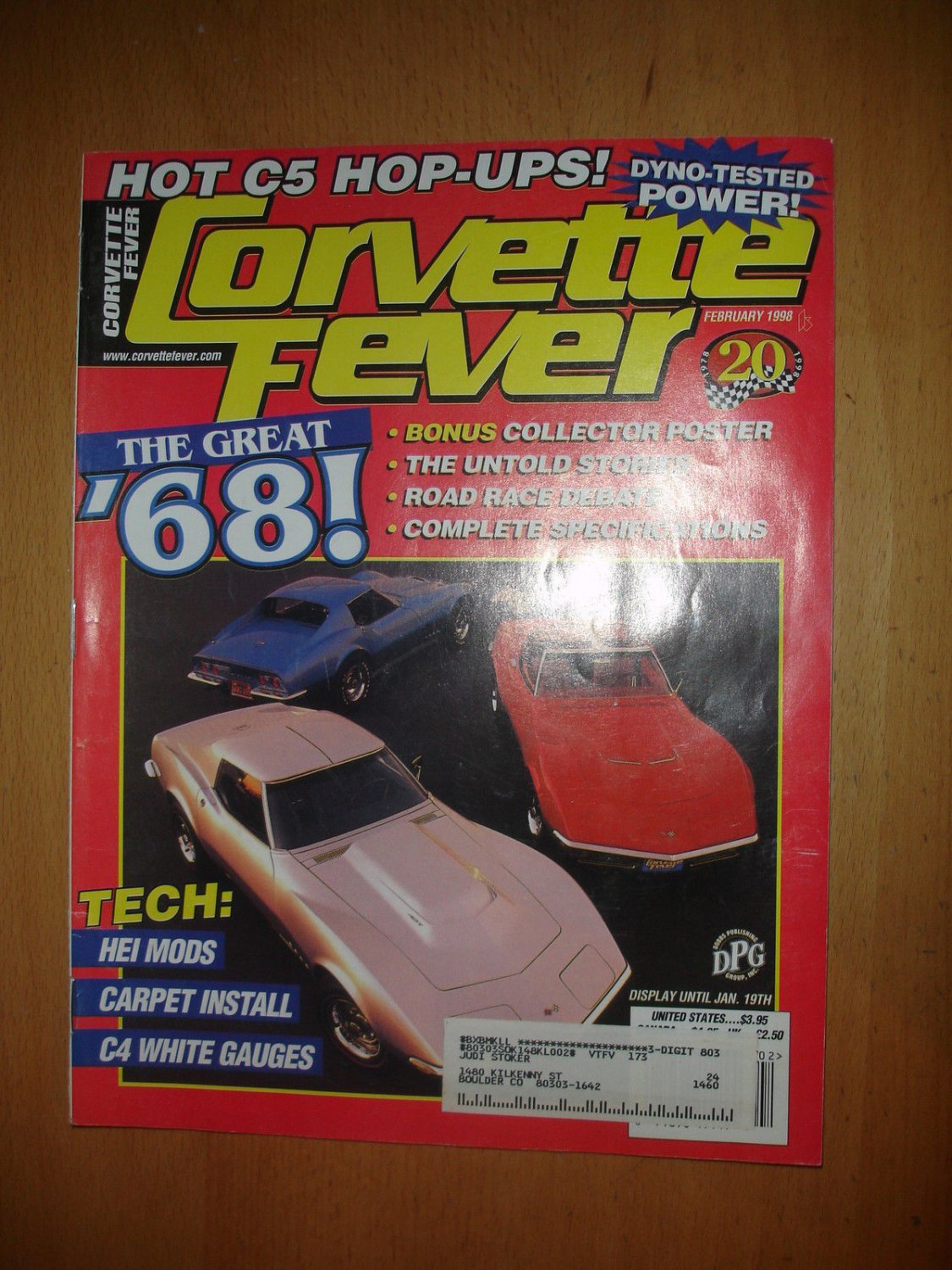 Corvette Fever February 1998