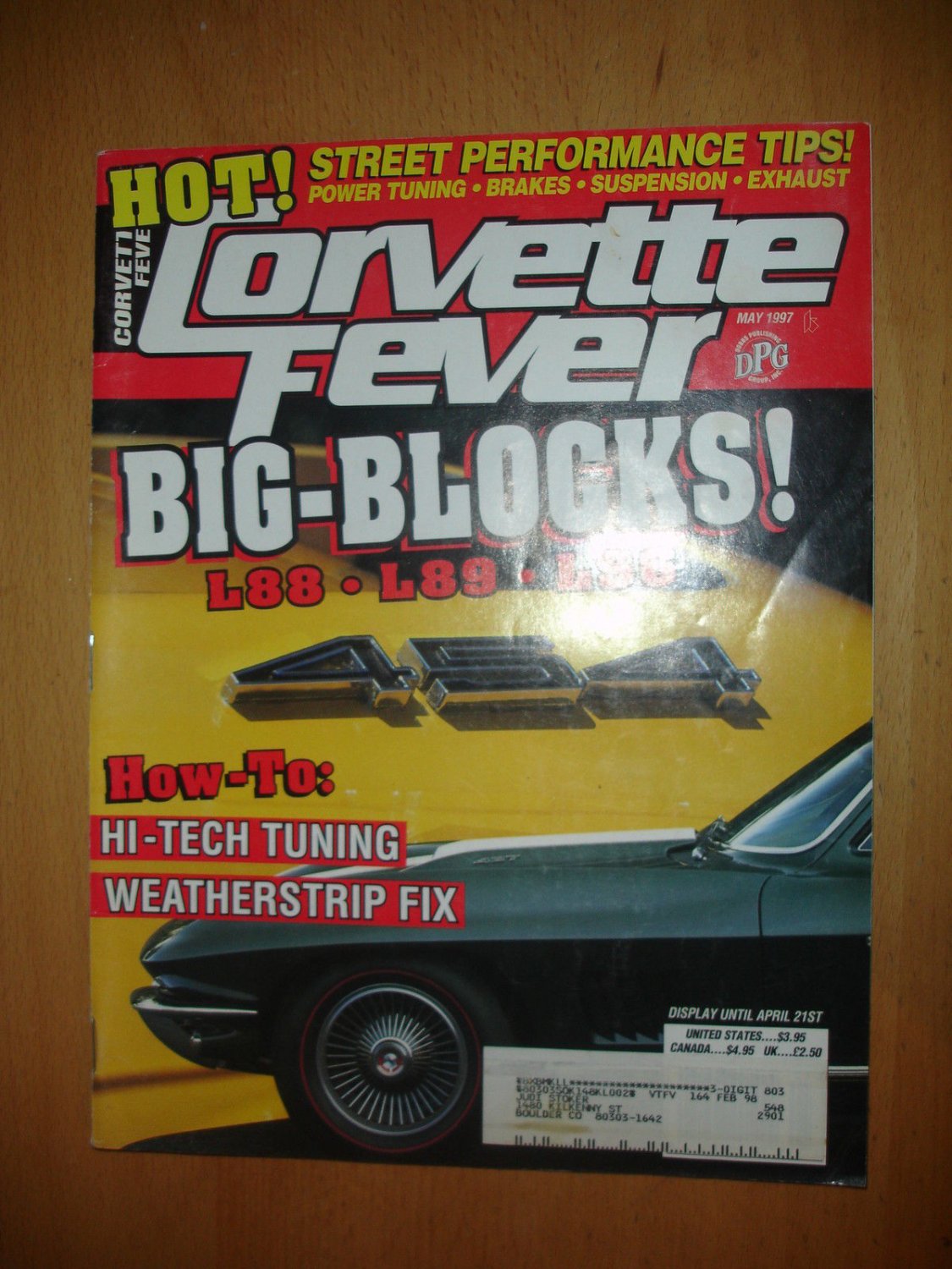 Corvette Fever May 1997