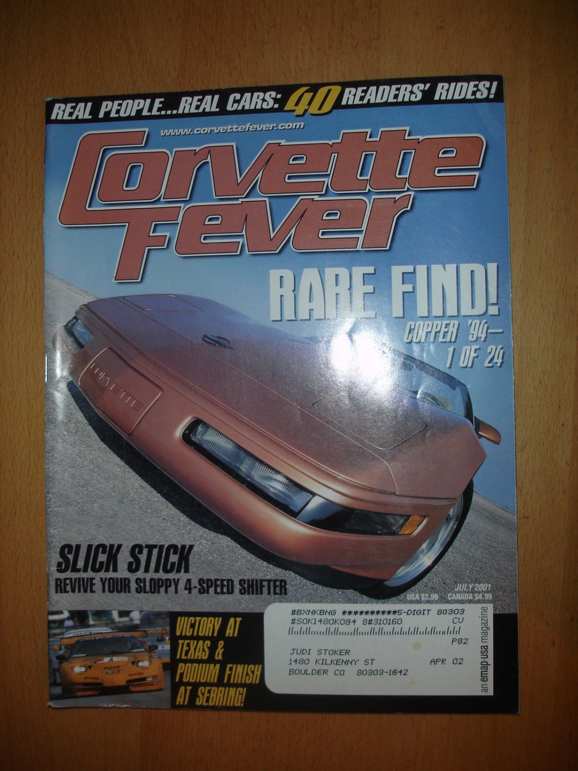 Corvette Fever July 2001