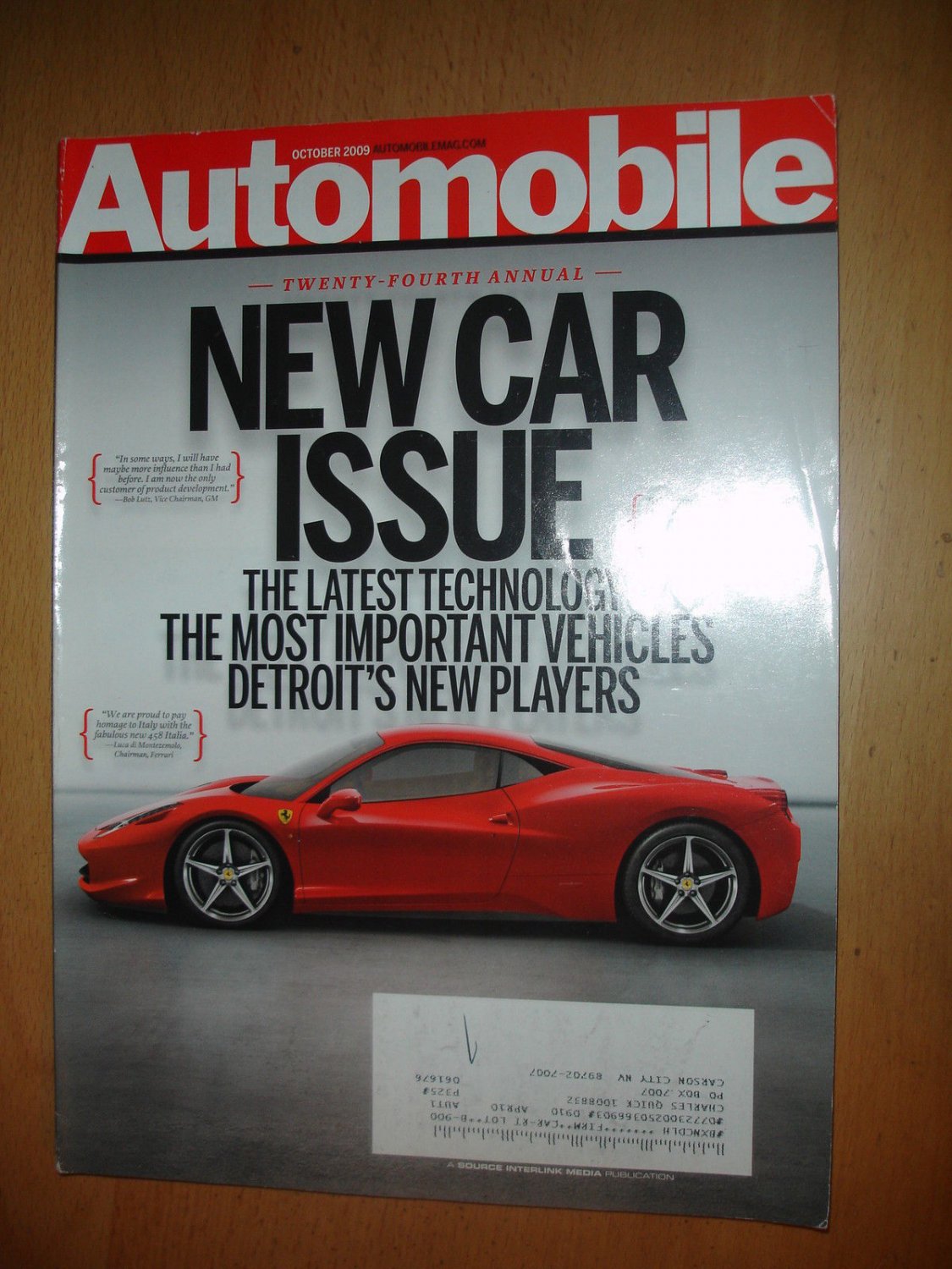 Automobile October 2009