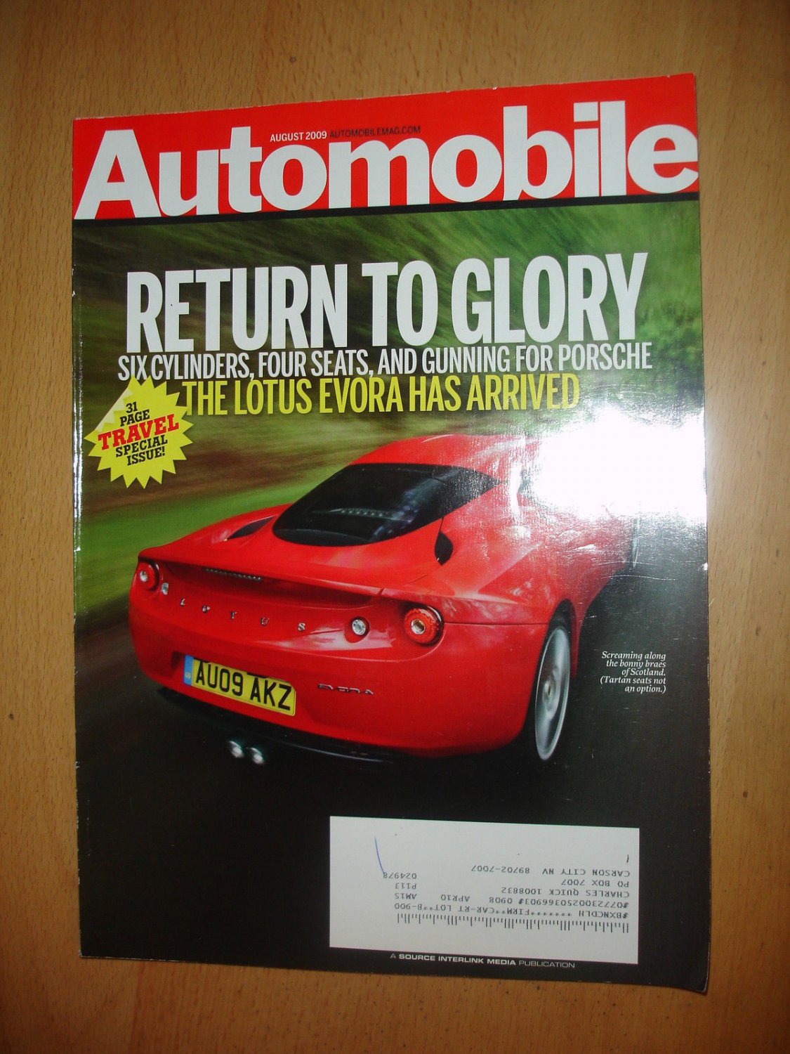 Automobile August 2009