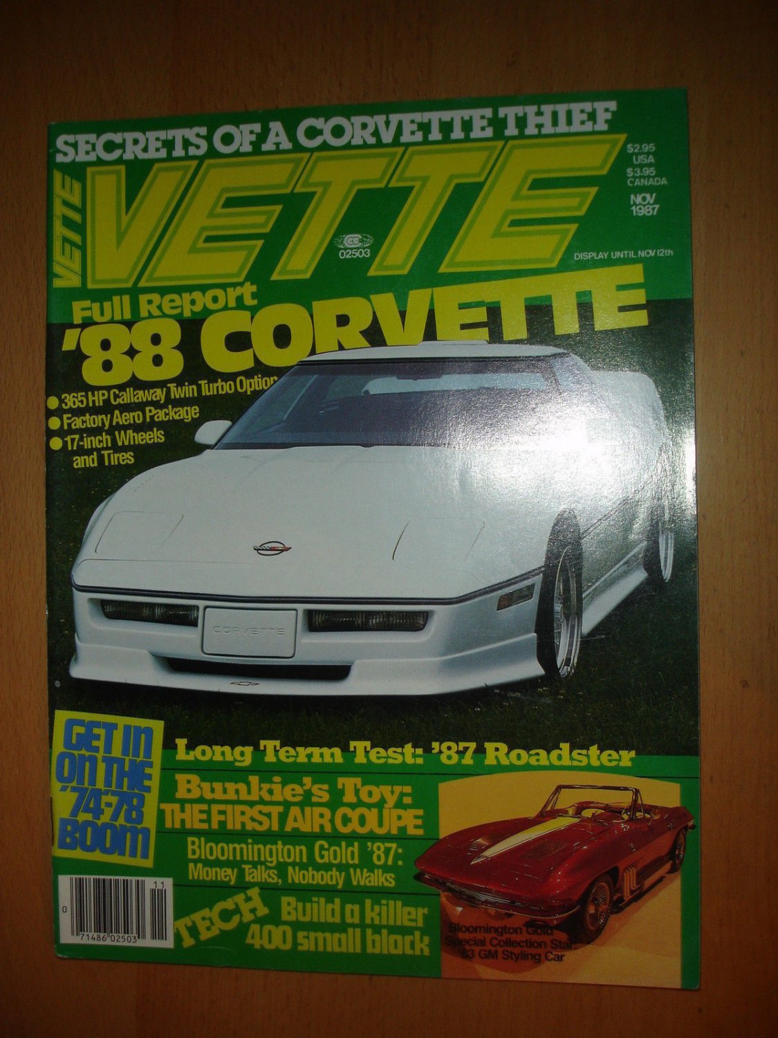 Vette November 1987