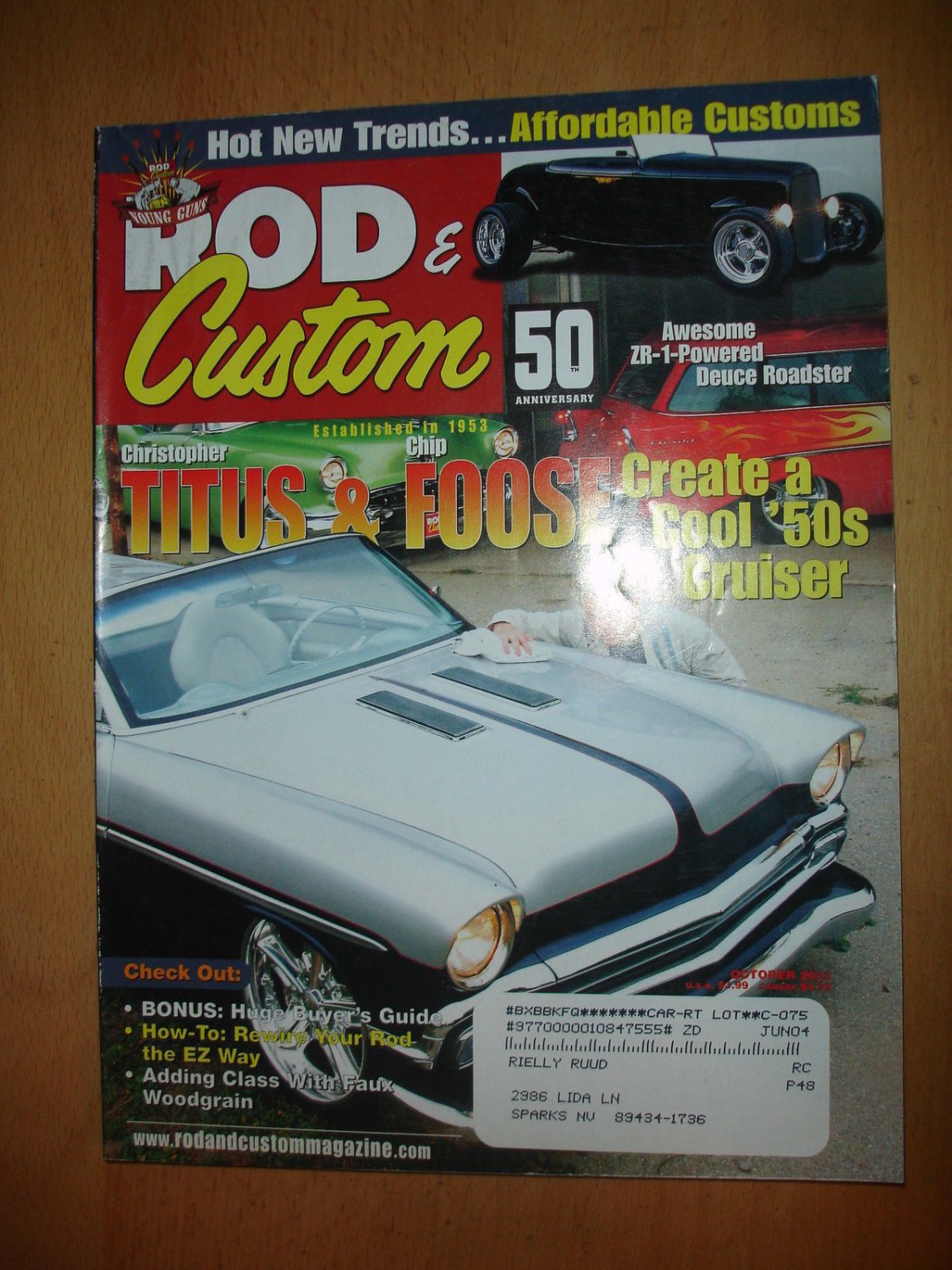 Rod & Custom October 2003