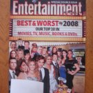 Entertainment Weekly Magazine #1027 / 1028 December 2008 Best Worst