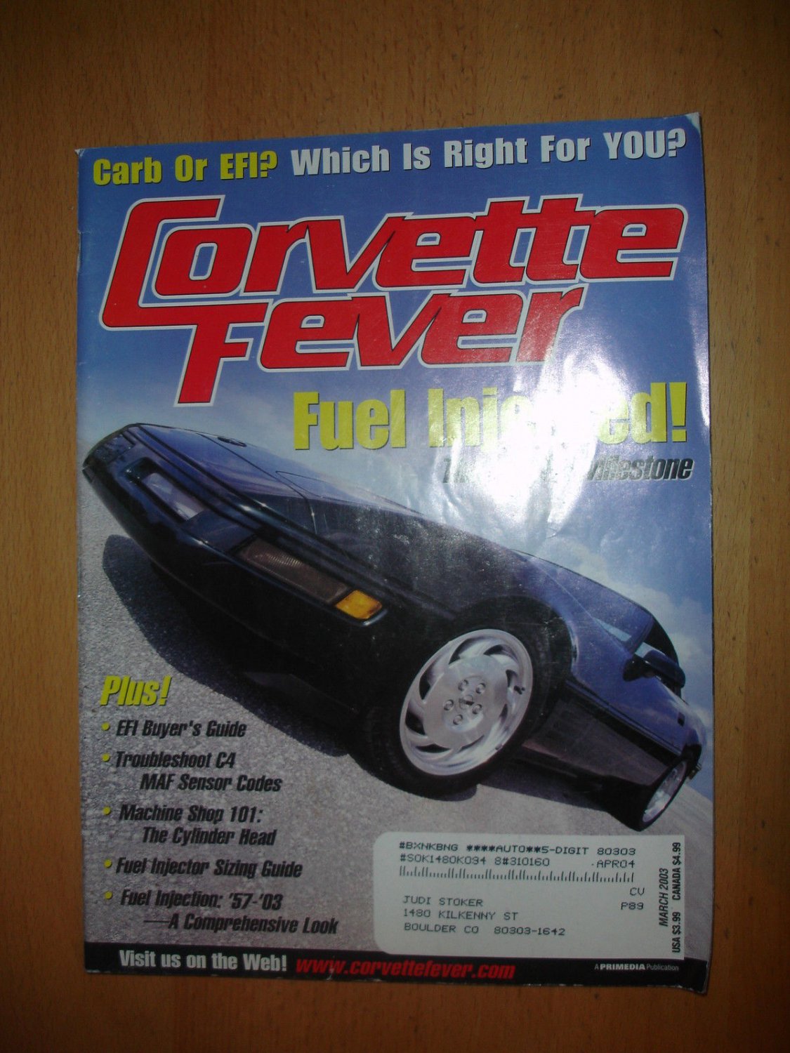 Corvette Fever March 2003