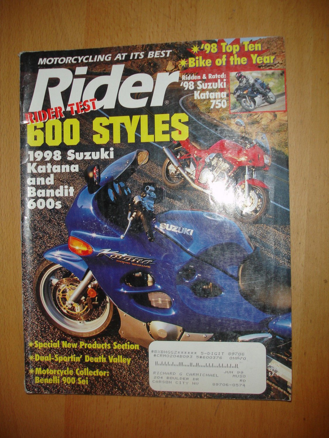 Rider June 1998