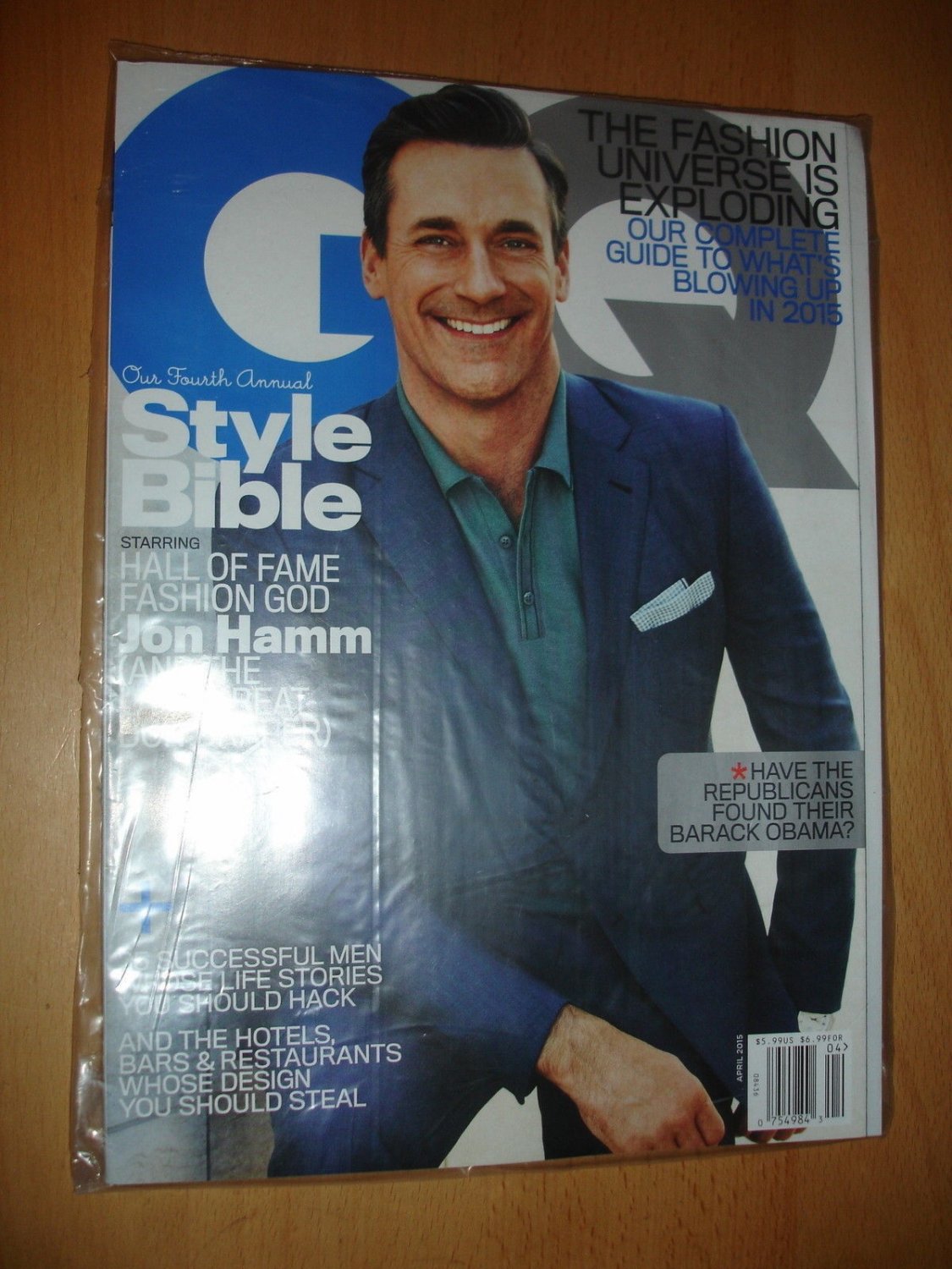GQ April 2015 Jon Hamm Sealed