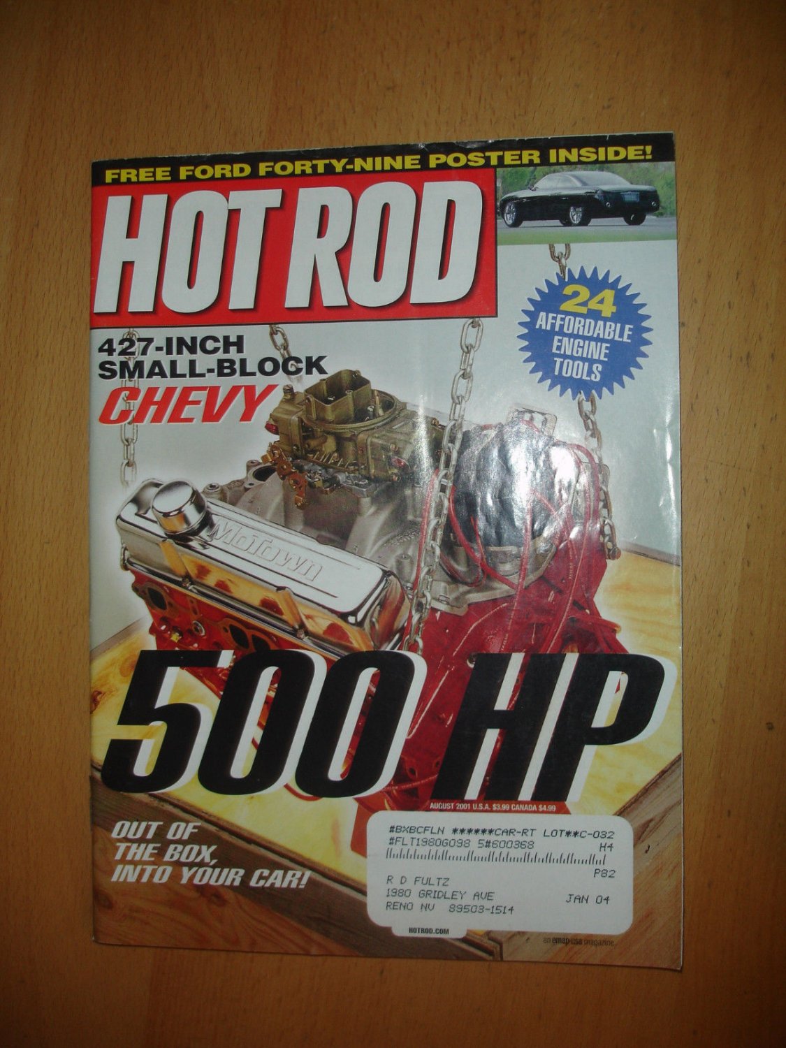 Hot Rod Magazine August 2001