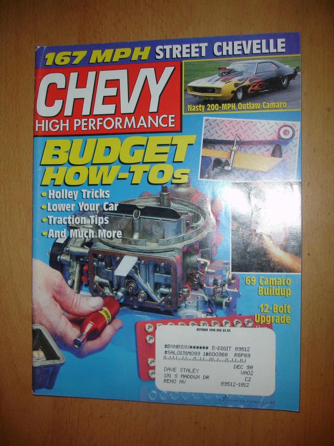 Chevy High Performance Magazine October 1998