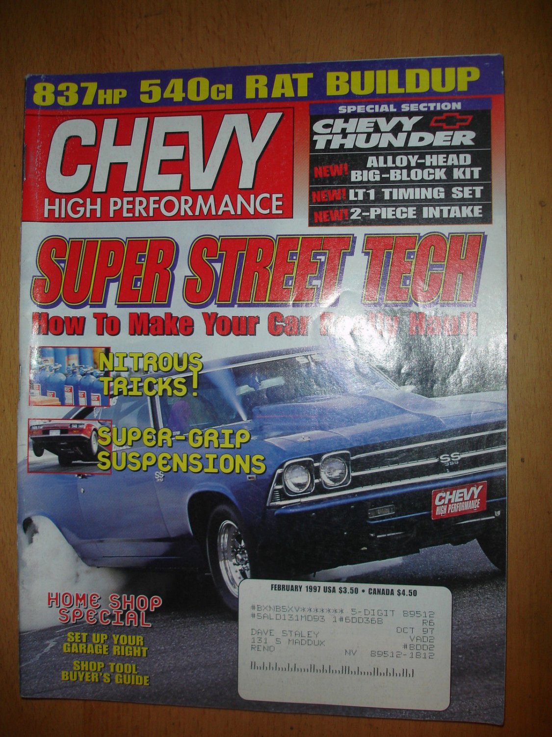 Chevy High Performance Magazine February 1997