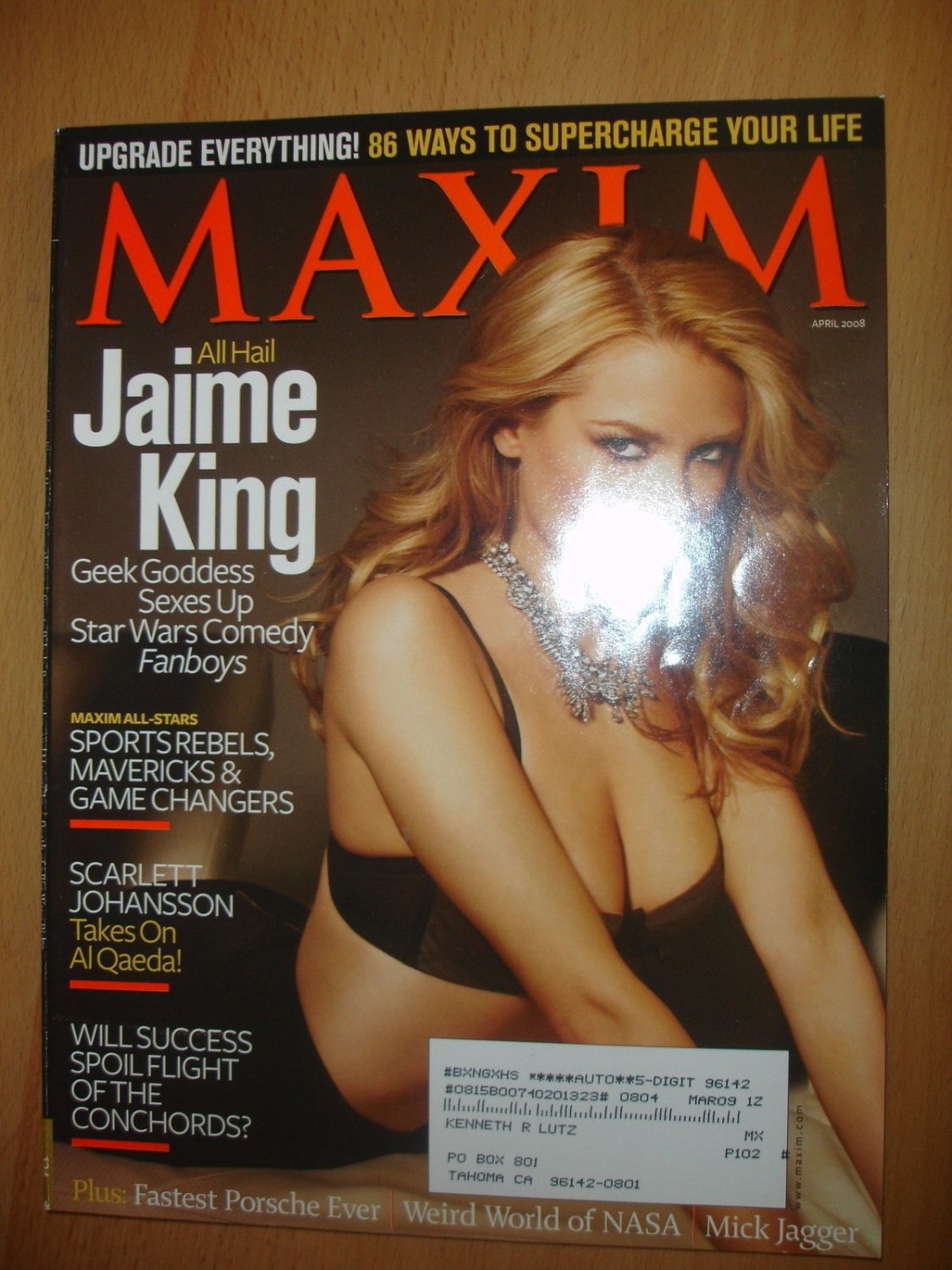 MAXIM MAGAZINE ISSUE #124 APRIL 2008 JAMIE KING