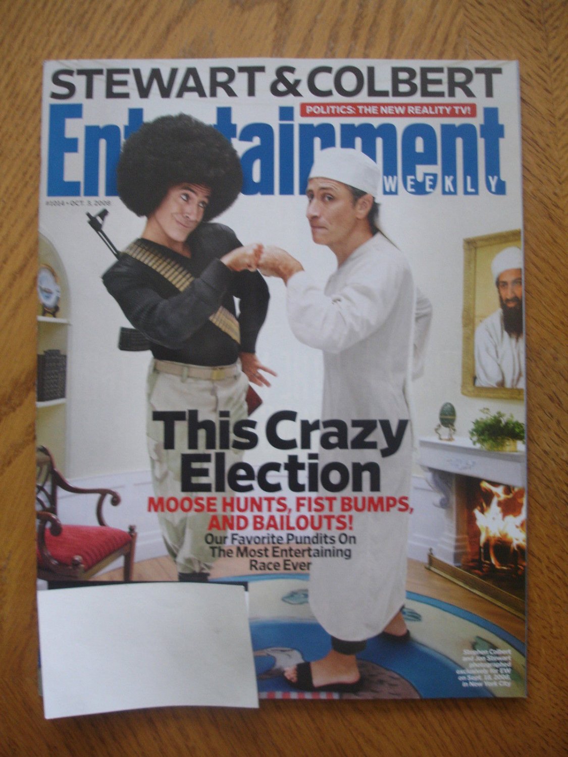 Entertainment Weekly Magazine #1014 October 2008 Stephen Colbert Jon Stewart