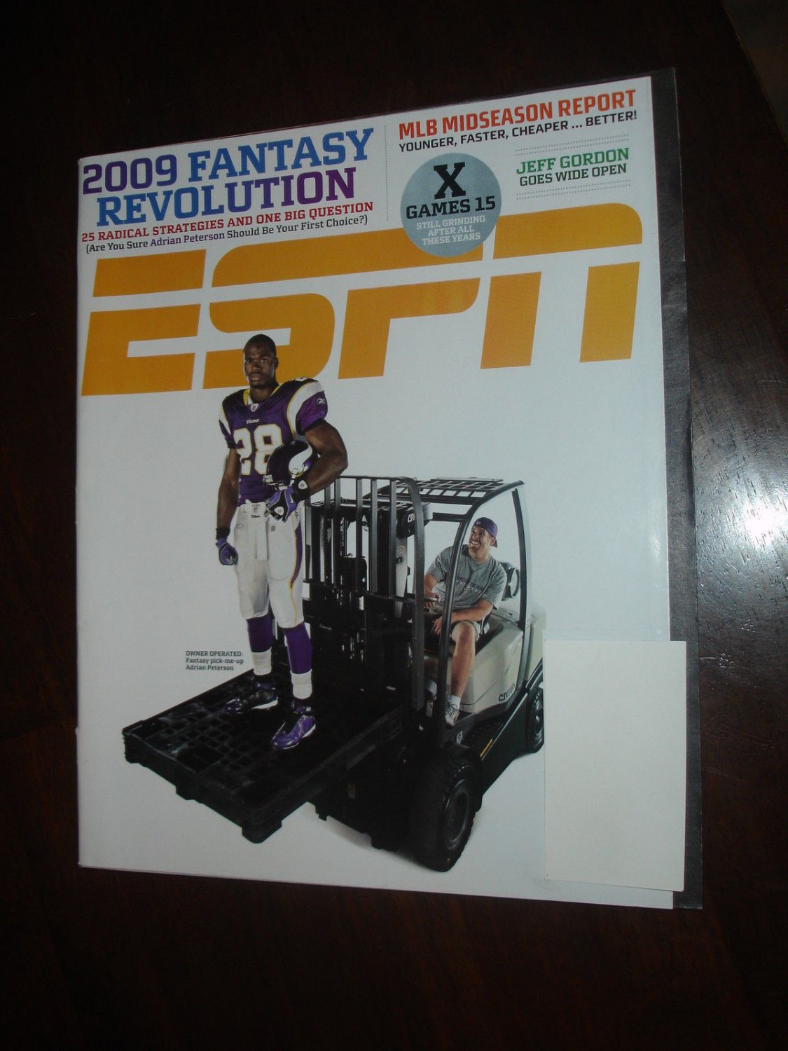 ESPN MAGAZINE July 2009 Adrian Peterson