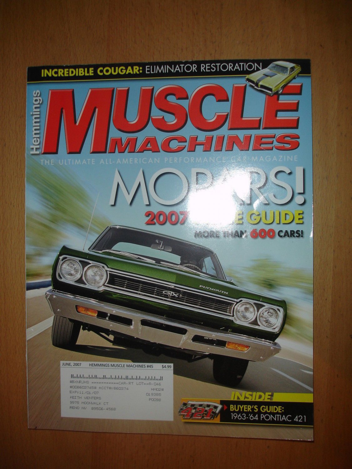 Hemmings Muscle Machines June 2007 #45