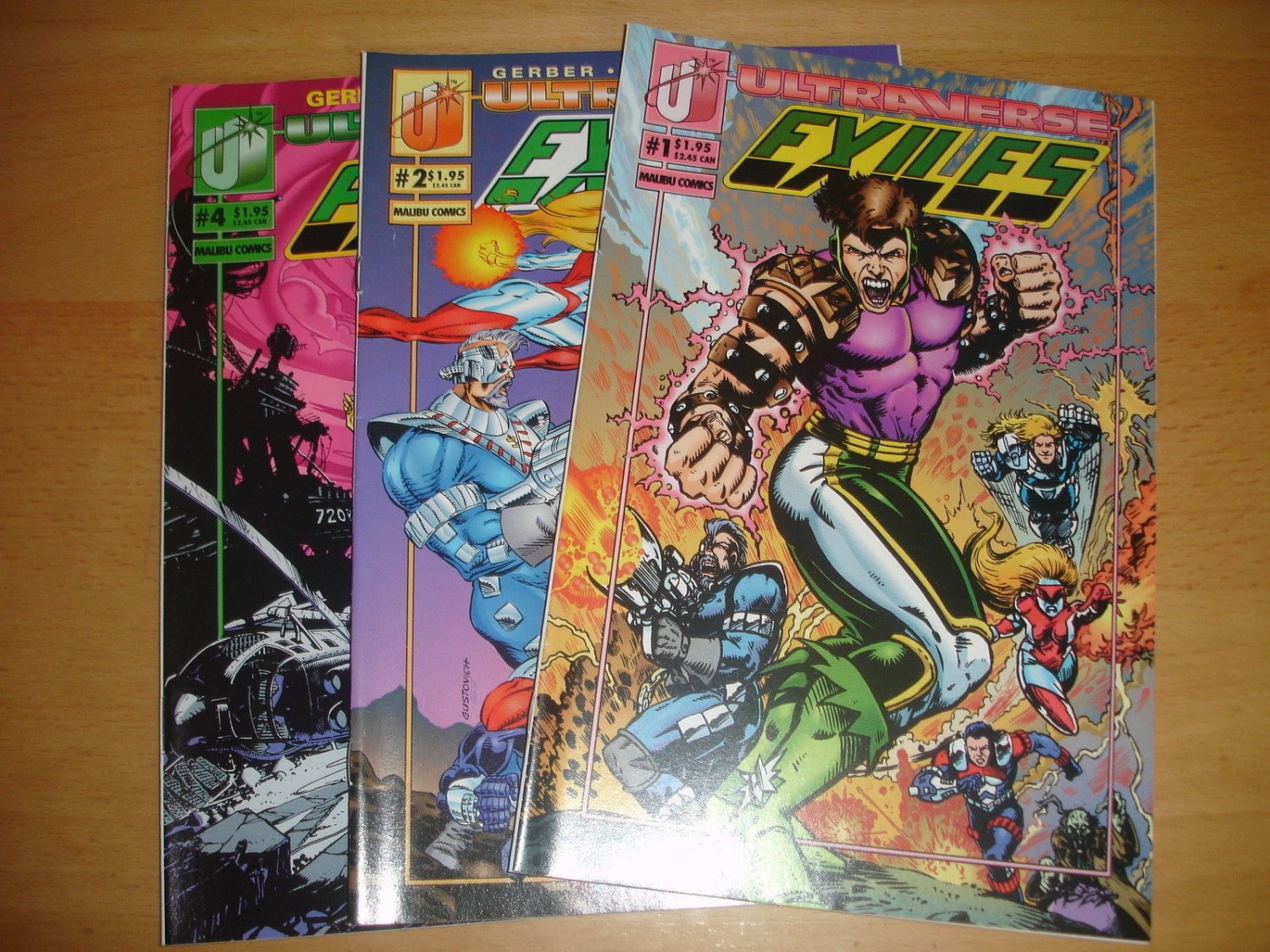 Exiles #1, 2, 4 lot