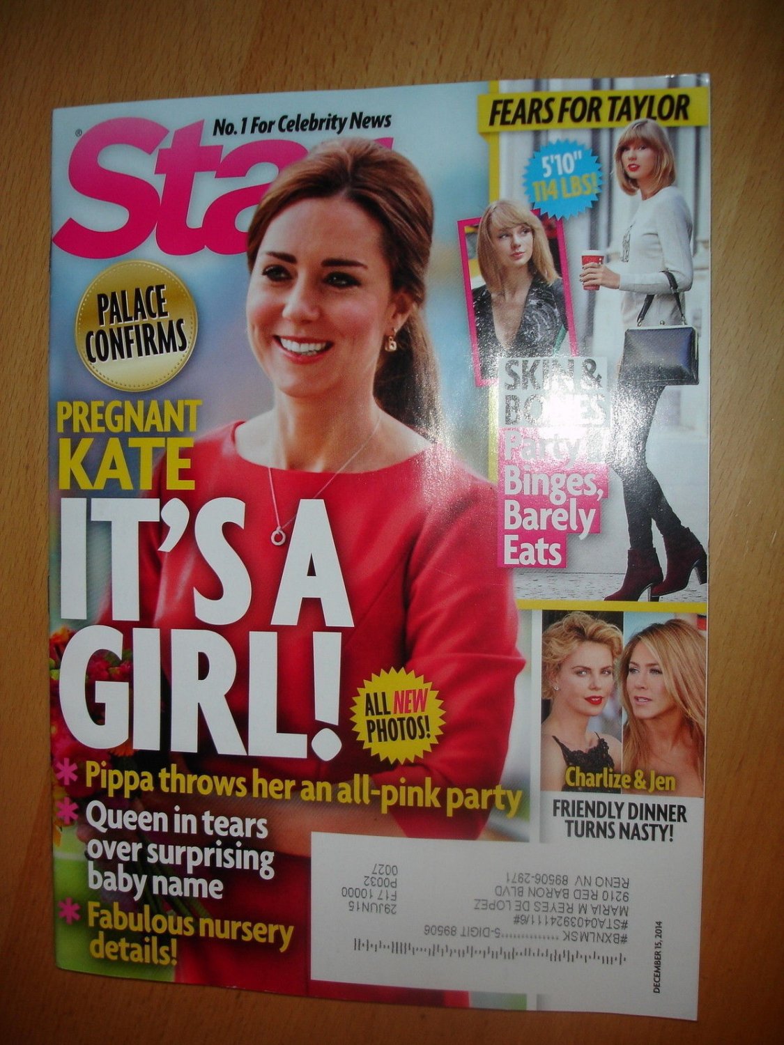 STAR MAGAZINE December 15, 2014 Kate