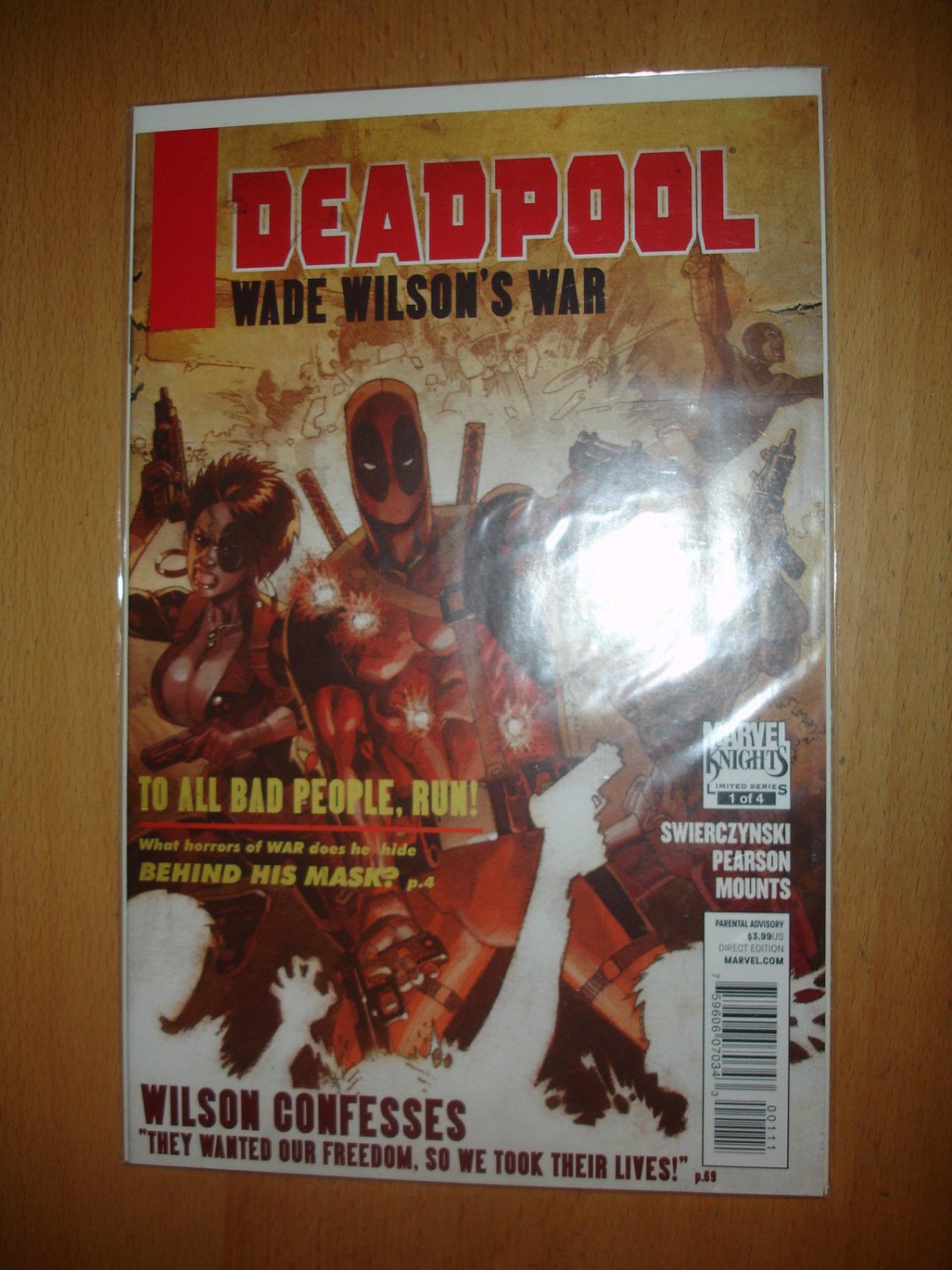 DEADPOOL WADE WILSON'S WAR #1  1st Print Marvel Knights Jason Pearson