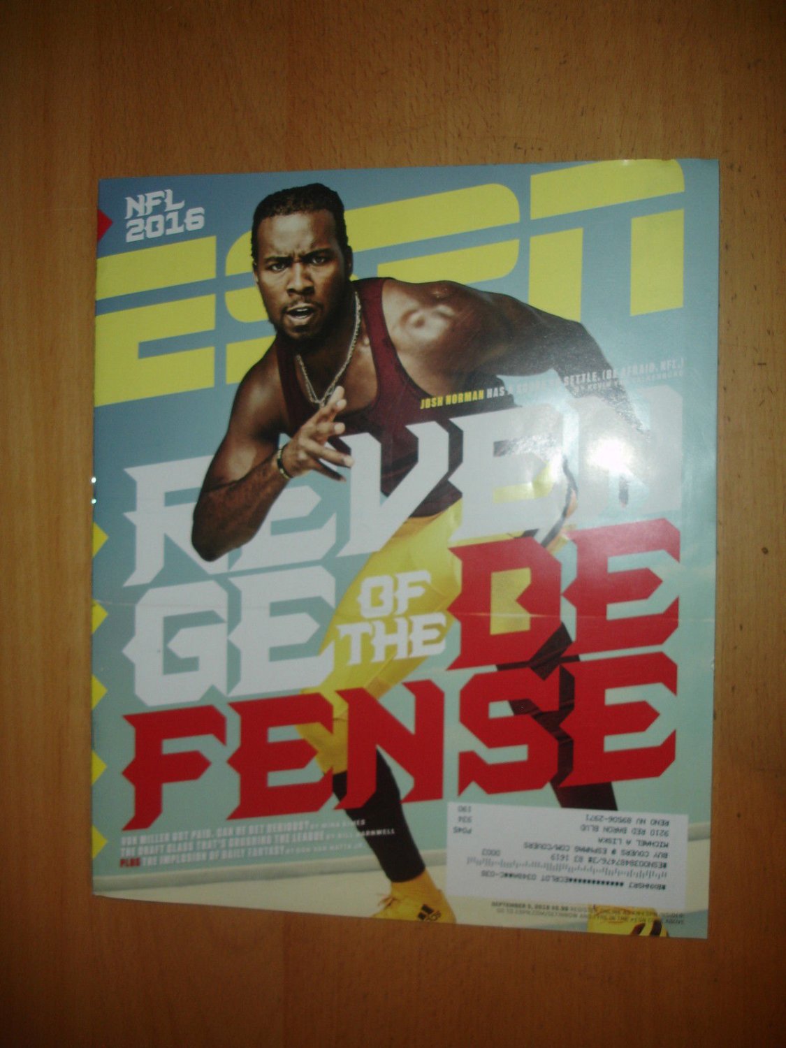 ESPN September 2016 Josh Norman